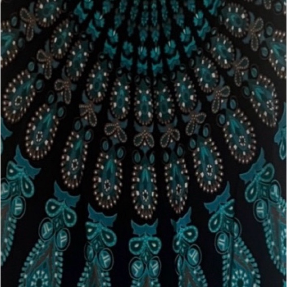 Earthbound Trading Co Mandala Print Sleeveless Hooded High-Neck Short Dress S - Picture 7 of 7